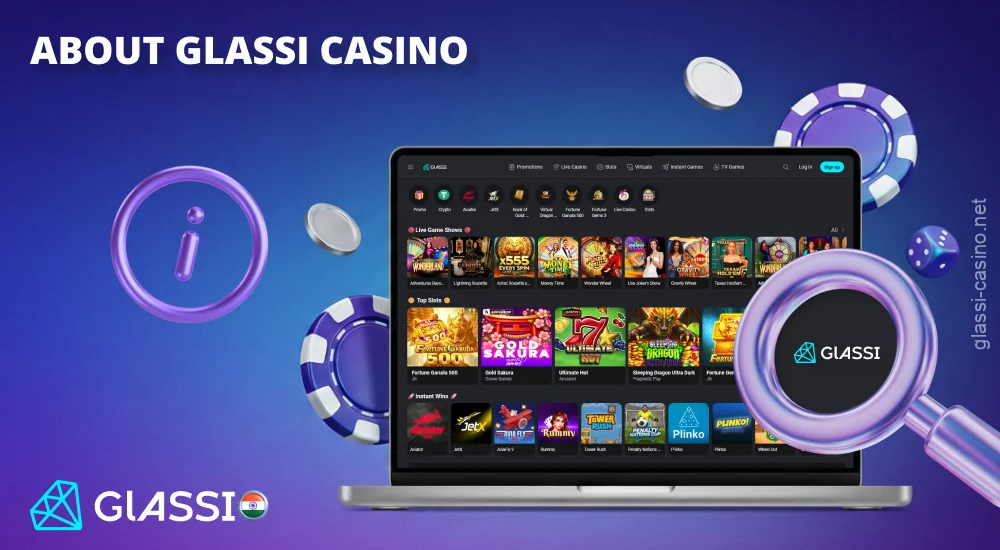 Glassi Casino is a licensed online casino in India with a large selection of games and 24/7 customer support