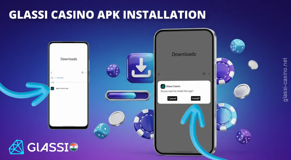 Install the Glassi Casino APK in a few simple steps