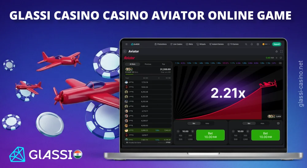 Glassi Casino offers the Aviator game with fast-paced rounds and a welcome bonus of up to 125%